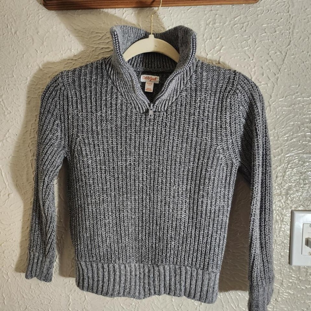 GREY CAT AND JACK SWEATER
